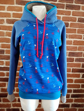 schniesel.Blau Rot Anker Pulli