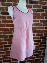 schniesel.Altrosa rot Musselintop