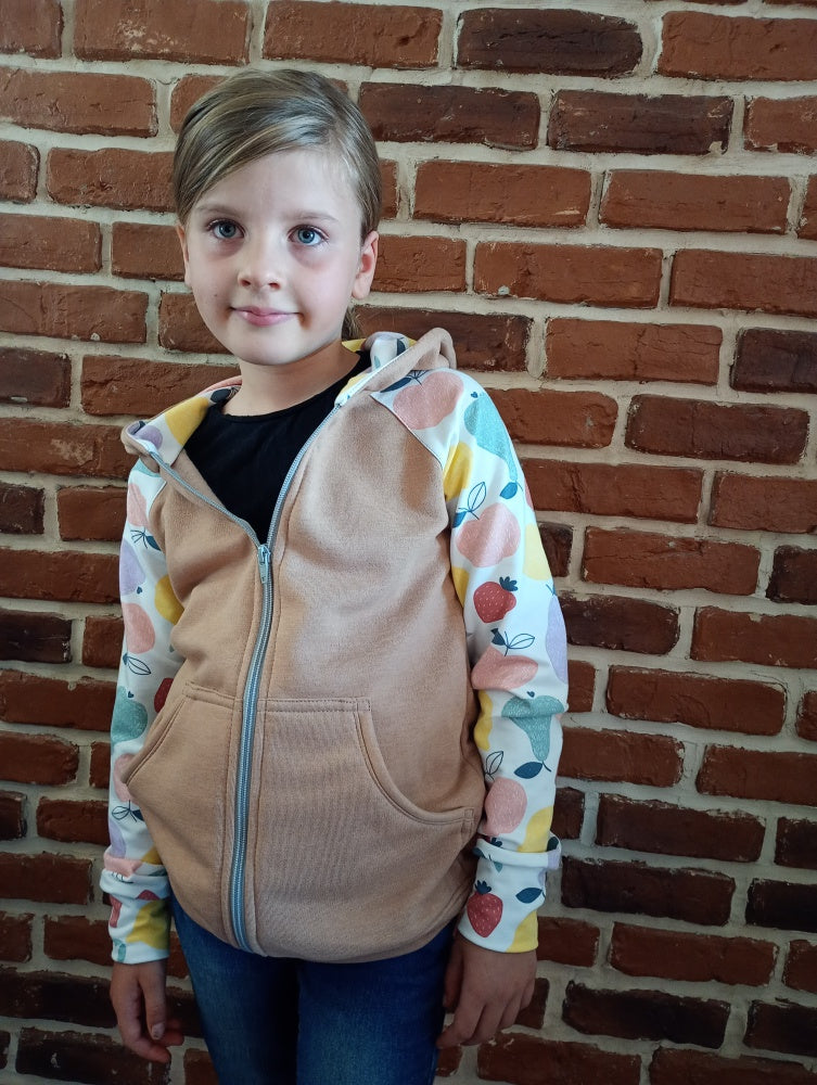 schniesel.Obstsalat Beige Sweatjacke – Schniesel Kids schniesel.Obstsalat Beige Sweatjacke – Schniesel Kids