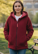 schniesel.Rote Caja Walkjacke