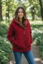 schniesel.Rote Caja Walkjacke