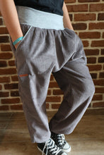 schniesel.Grau Breitcord Baumwollschlawinerhose