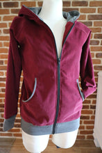 schniesel.Feincordjacke Weinrot