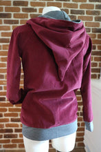 schniesel.Feincordjacke Weinrot