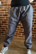 schniesel.Dunkelgrau Feincord Baumwollschlawinerhose