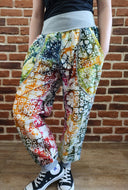 Superbunte Batik Baumwollpumphose