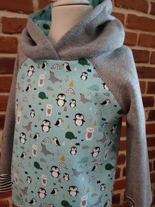 schniesel.Pingu Grau Pulli