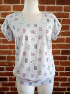 Katzen Grau Shirt
