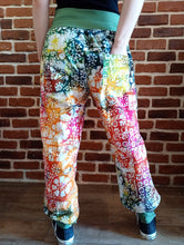 schniesel.Superbunte Grün Batik Baumwollpumphose