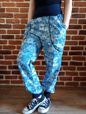 schniesel.Helleblüte Jeans Baumwollpumphose