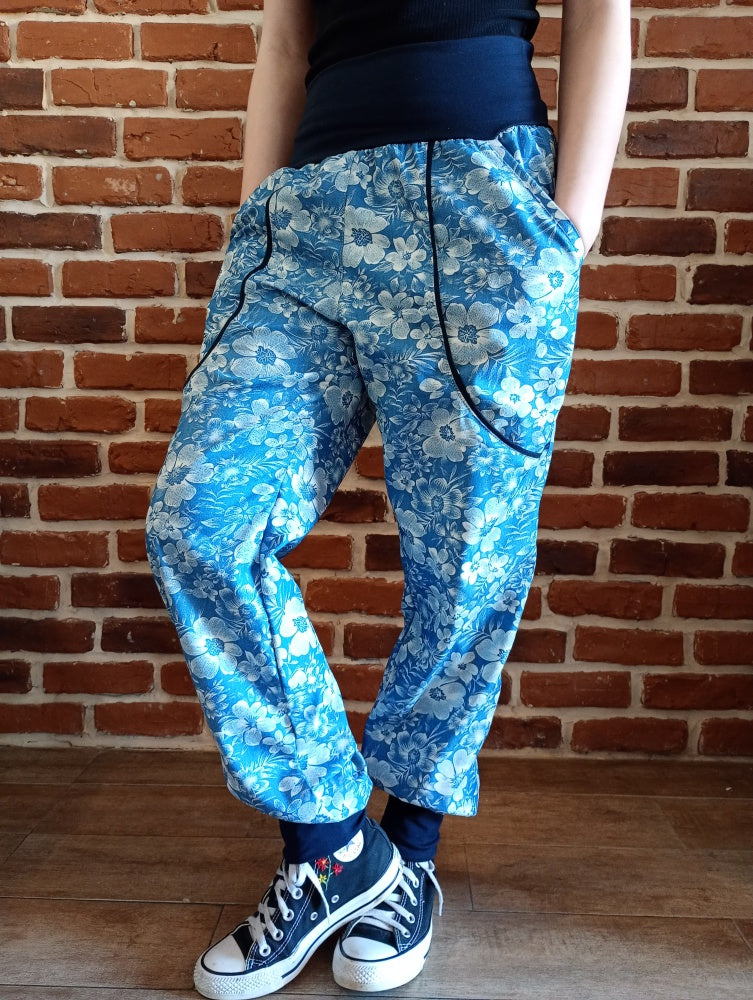 schniesel.Helleblüte Jeans Baumwollpumphose
