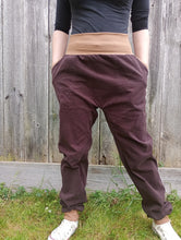 schniesel.Braun Rehbraun Feincord Baumwollschlawinerhose