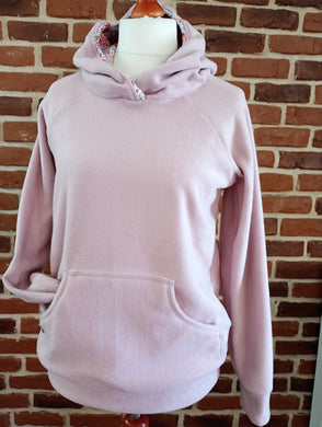 schniesel.Rosa bunte Blümchen Fleecepulli