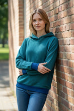 schniesel.Petrol Musselin Pulli