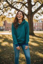 schniesel.Petrol Musselin Pulli