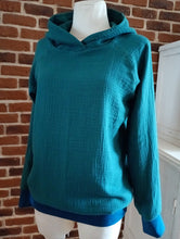 schniesel.Petrol Musselin Pulli