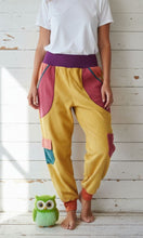 schniesel.Bunte Senggelb Rost Orange Cargo Pumphose