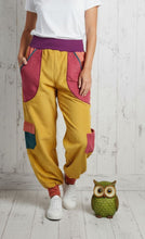 schniesel.Bunte Senggelb Rost Orange Cargo Pumphose