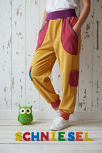 schniesel.Bunte Senggelb Rost Orange Cargo Pumphose