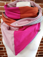 schniesel.Pink Rost Altrosa Dreieckstuch