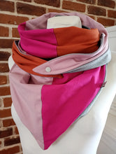 schniesel.Pink Rost Altrosa Dreieckstuch