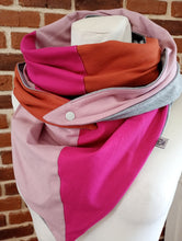 schniesel.Pink Rost Altrosa Dreieckstuch