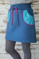 Blau Pink bunte Sterne Walkrock
