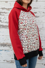 schniesel.Pinguin Rot Schwarz Pulli