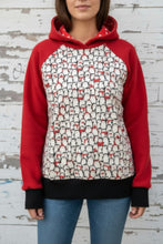 schniesel.Pinguin Rot Schwarz Pulli