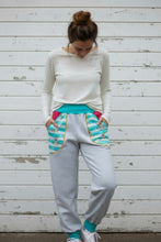 schniesel.Nachtvogel Türkis Grau Jerseypumphose