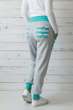 schniesel.Nachtvogel Türkis Grau Jerseypumphose