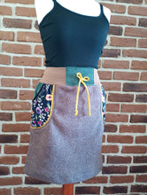 schniesel.Braun Blumetraum Rehbraun Walkrock