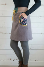 schniesel.Braun Blumetraum Rehbraun Walkrock