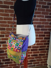 schniesel.Kunternunte Herzle Breitcord Handtasche