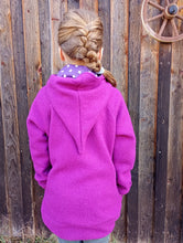 schniesel.Violett Lila Sterne Walkjacke
