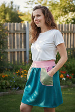 schniesel.Petrol Altrosa Olive Musselinrock