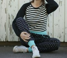 schniesel.Nick Schwarz Mint Baumwollpumphose