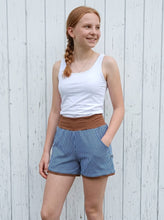 schniesel.Jeans Streifen Rehbraun Shorts
