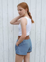 schniesel.Jeans Streifen Rehbraun Shorts