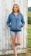 Blau Herzchen Musselinjacke