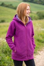 schniesel.Violett Lila Sterne Walkjacke
