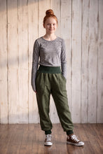 Moosgrüne Walkhose