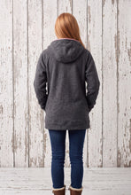 Grau Altrosa Grün Walkjacke