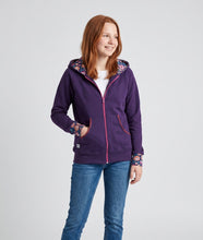 Lila Pink Bunte Blumen Sweatjacke