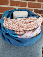 Blau Leo Eule Sternchen Schniesel Loop