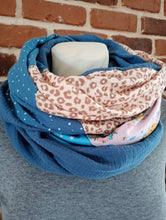 Blau Leo Eule Sternchen Schniesel Loop