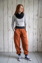 Rostbraun Schwarz Walkhose