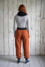 Rostbraun Schwarz Walkhose