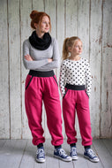 Pink Schwarz Walkhose