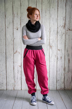 Pink Schwarz Walkhose